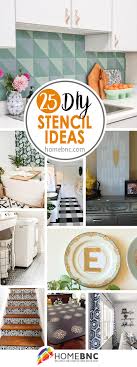 A home decorating stencil in a geometric pattern is an ideal alternative to wallpaper. 25 Best Diy Stencil Decor Ideas For Your Home In 2021