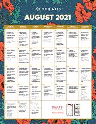 Also month calendars in 2021 including week numbers can be viewed at any time by clicking on one of the above months. The Blogilates August 2021 Workout Calendar Blogilates