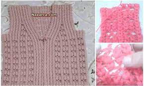 cift basak orgu yelek modeli turkce videolu nazarca com orgu yelek tig isleri