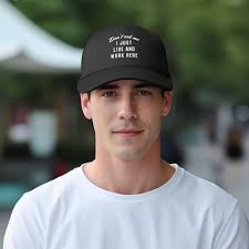 KLIUXBF Don't Ask Me I Just Work Here Mesh Hat for Men Black Trucker Hats  Women Novelty Baseball Cap at Amazon Men’s Clothing store