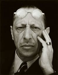 Mounted & Signed Silver Print Portrait of Igor Stravinsky