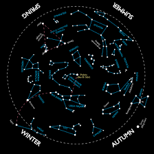 Time Zones Map Star Map Northern Hemisphere Today