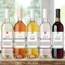 Basket Of Firsts For Bride Groom Diy Wine Gift Idea For Weddings Wedding Wine Bottles Wine Bottle Labels Wedding Wedding Wine Gift