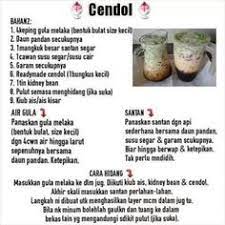 Aduk tepung beras,tepung sagu,dan pewarna dengan setengah air (500ml). Resepi Air Cendol Sedap