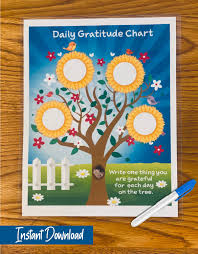 Daily Gratitude Chart Growth Mindset Homeschool Fun Learning Positive Reinforcement Happy Kids In 2020 Growth Mindset Reading Games For Kindergarten Fun Learning