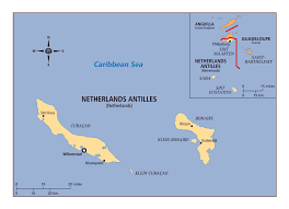 An overseas territory of the netherlands, the netherlands antilles consists of four and a half islands, separated by about 545 mi (880 km) of the caribbean sea. Large Detailed Political Map Of Netherlands Antilles With Cities Netherlands Antilles North America Mapsland Maps Of The World