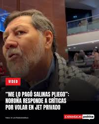 El senador Gerardo Fernández Noroña defendió su viaje en avión privado al  asegurar que el empresario Ricardo Salinas Pliego cubrió el costo., Afirmó  que fue un “taxi aéreo”, acusó al gobierno de ...