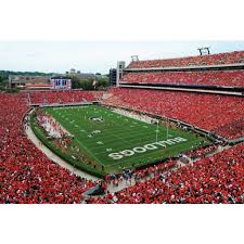 Georgia Bulldogs 2013 Sanford Stadium Mural Georgia Bulldogs Decor Georgia Bulldogs Sanford Stadium