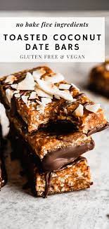 Coconut Date Bars Vegan Gluten Free Peanut Butter Plus Chocolate Recipe In 2020 Fall Baking Recipes Easy Baking Recipes Baking
