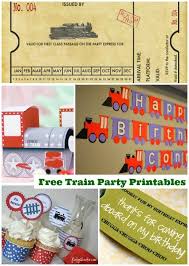 Banner Free Thomas The Train Birthday Printables Train Party Printables Train Party Train Birthday Party Printables Free