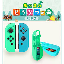 New horizons aloha edition carrying case & screen protector 1 Set Animal Crossing Nintendo Switch Joy Con Controller Cover Full Cover Silicone Softcase Shockproof Case Shopee Singapore