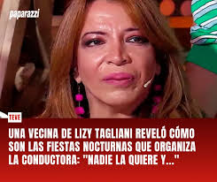 LA MANDÓ AL FRENTE 😱😡 La famosa está envuelta en un escándalo desde que  se cruzó con Viviana Canosa. 🔗Encontrá la declaración en nuestra web:  https://www.paparazzi.com.ar/teve/una-vecina-de-lizy-tagliani-revelo-como-son-las-fiestas-nocturnas-que  ...