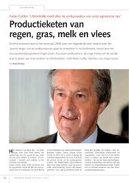 Productieketen van regen, gras, melk en vlees