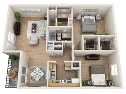 Kitchen with italian cabinets, granite countertops. Studio One Two Bedroom Apartments In San Antonio Tx