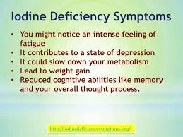 Iodine Deficiency Symptoms Iodine Deficiency Symptoms Iodine Deficiency Iodine