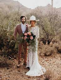 Modern Bohemian Wedding Dress In 2020 Hipster Bride Modern Bridal Boho Bride