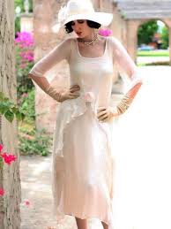 Ivory Chiffon 20s Inspired Gatsby Garden Party Dress Garden Party Dress Best Party Dresses Wedding Party Dresses