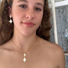 Mother of pearl jewelry with gold plated sterling silver