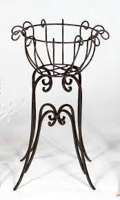 27 Tall X 17 Wrought Iron Round Heavy Plant Stand Medium Size Pot Wrought Iron Plant Stands Iron Plant Stand Wrought Iron Decor