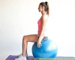 How To Do A Seated Hip Roll With An Exercise Ball Ball Exercises Exercise Hip Workout