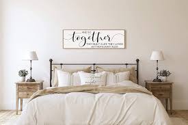 See more ideas about closet behind bed, bedroom design, contemporary bedroom. Master Bedroom Wall Decor Valentine Gift For Her Wedding Gift For Couple Sign For Above Bed Together We Make A Family Wood Sign Wall Decor Home Living Delage Com Br