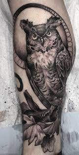 50 Of The Most Beautiful Owl Tattoo Designs And Their Meaning For The Nocturnal Animal In You Kickass Things Black Owl Tattoo Owl Tattoo Traditional Owl Tattoos