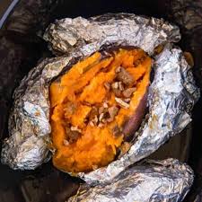 Hey lovely's pork loin roast is what's up for tonight. Slow Cooker Sweet Potatoes Dinner Then Dessert