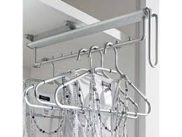 Put on garments rack out of the wardrobe. Pull Out Clothes Hanger Rail Under Mounted Hanging Rail Bedroom Storage Clothes Hanger