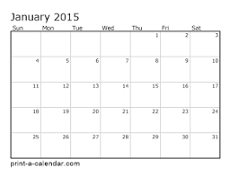 Word (.doc) and excel (.xls) format: Download 2015 Printable Calendars