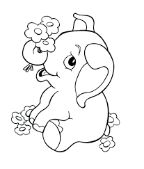 A laminator can be helpful, but is not. Elephant With Flower Coloring Page Free Printable Coloring Pages For Kids