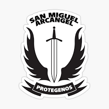 Misión de san gabriel arcángel, en el ciudad de san gabriel y el valle de san gabriel, condado de los ángeles, california. Pegatinas San Miguel Arcangel Redbubble