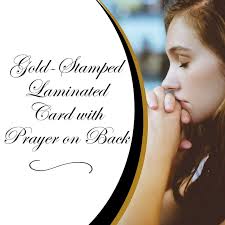 Prayer to St. Nicholas Gold-Stamped Laminated Catholic Prayer Holy Card  with Prayer