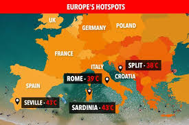Find information about weather, road conditions, routes with driving directions, places and things to do in. Europe Heatwave Sparks Weather Warnings To Tourists As Countries From Spain And Italy To Croatia Are Hit With 43c Temperatures