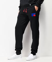 Russell Athletic Ernest Black Jogger Sweatpants