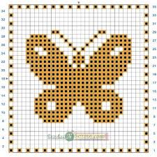 Free Pattern Filet Crochet Butterfly Motif Chart Crochet