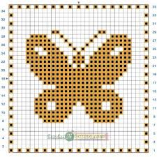Free Pattern Filet Crochet Butterfly Motif Chart Crochet