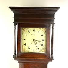 William Nelson Steele Aston (oxon) Georgian Oak Grandfather Longcase Clock