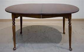 215.822.1140 our store hours are monday through saturday 8:30 am to 4:00 pm and by appointment or order and shop online 24/7/365. Lot Ethan Allen Queen Anne Style Cherry Dining Table With Two Leaves Length 56 In