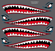Airplane Shark Mouth Vector Tim Với Google Arte De Aviacion Pinturas De Motos Calcomania Para Auto