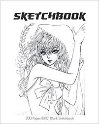 This is a perfect drawing to learn how to draw for valentine's day. Sketchbook Anime Sketchbook Blank Notebook For Drawing Ideal For Girls Boys Teens And Adults 200 Pages 8x10 Inches Size Color Your Cover Amazon De Editions Ca Fremdsprachige Bucher