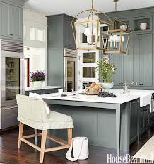 green kitchen cabinets