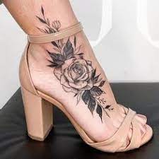Beautiful 3d pink flower tattoo on foot. 50 Best Flower Foot Tattoos Ideas Foot Tattoos Tattoos Foot Tattoo
