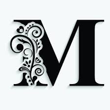 M letter design, banner letters, free alphabet printables, printable letters, floral font. Stock Photos Royalty Free Images Graphics Vectors Videos Alphabet Art Print Flower Alphabet Hand Lettering Art