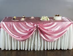 Scalloped Table Skirting Diy Tutorial Table Skirt Diy Table Skirts Wedding Party Table