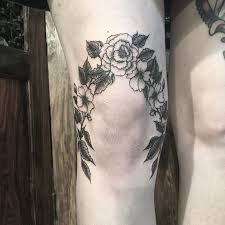 Floral Knee For Ellis Today Thankyou Again Lovely Tattoos Knee Tattoos Knee Tattoo