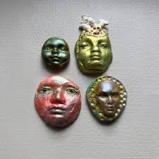 Clay Face Jewelry Craft Supplies Mosaic Tile Handmade Cabochon Polymer  Findings Woman