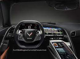 Following our world exclusive first look on the new corvette c8's interior, our spies have come up with a fresh set of images of the cabin, giving us a better look (mainly) at the digital instrument cluster. Pic First C8 Mid Engine Corvette Interior Render By Fvs Corvette Sales News Lifestyle