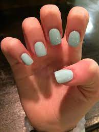 Short Light Blue Acrylic Nails Acrylicnailsmatte Rounded Acrylic Nails Short Square Acrylic Nails Square Acrylic Nails