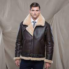 R A F Sheepskin Bomber Jacket Z2109 Leather Flight Jacket Sheepskin Jacket Leather Bomber Jacket