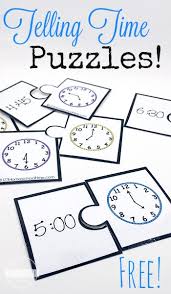 From simple counting to basic addition and subtraction, our math worksheets for. Free Telling Time Puzzle Clock Game